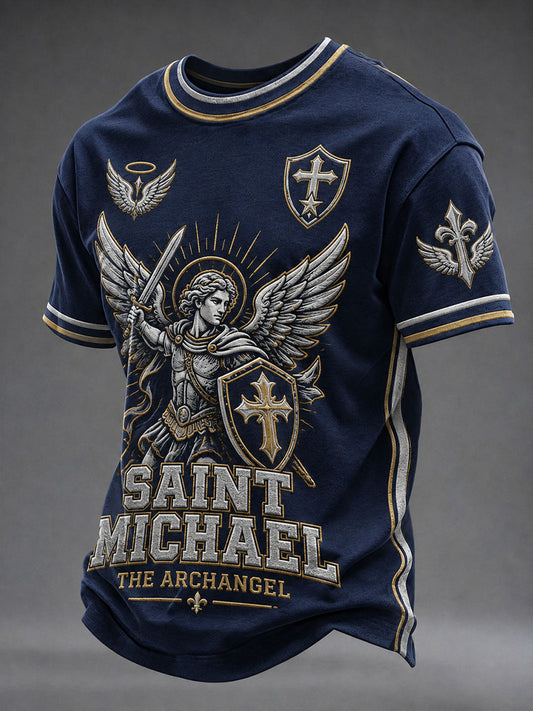 Men's Saint Michael The Archangel Short Sleeves T-shirt