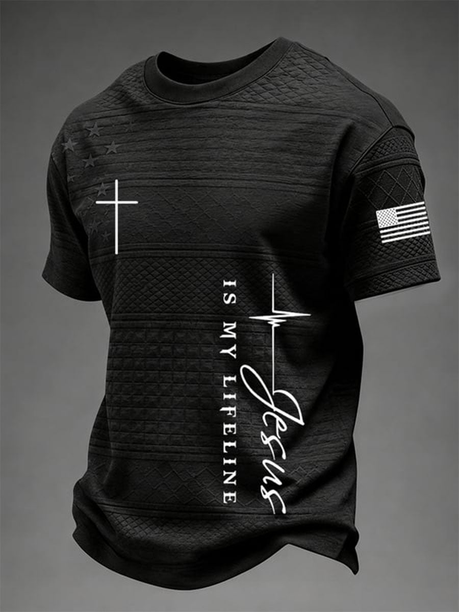 Men's Jesus Is My Lifeline Short Sleeves T-shirt