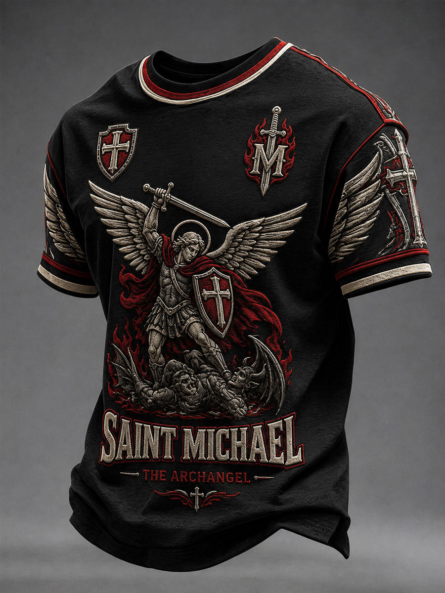 Men's Saint Michael The Archangel Short Sleeves T-shirt