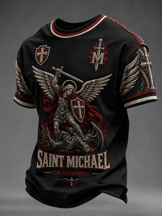 Men's Saint Michael The Archangel Short Sleeves T-shirt
