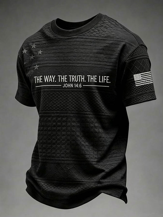 Men's The Way The Truth The Life Short Sleeves T-shirt