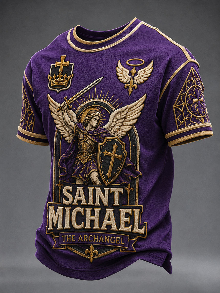 Men's Saint Michael The Archangel Short Sleeves T-shirt