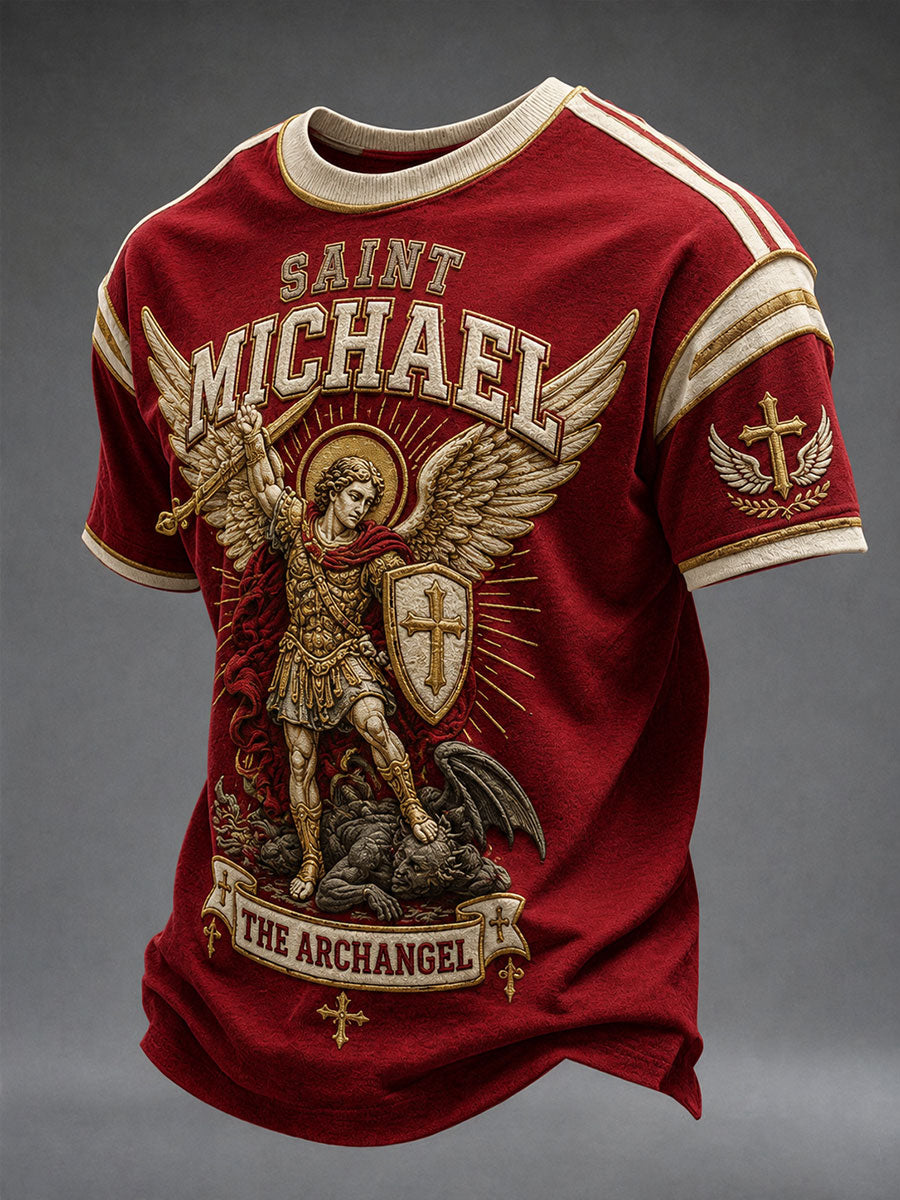 Men's Saint Michael The Archangel Short Sleeves T-shirt