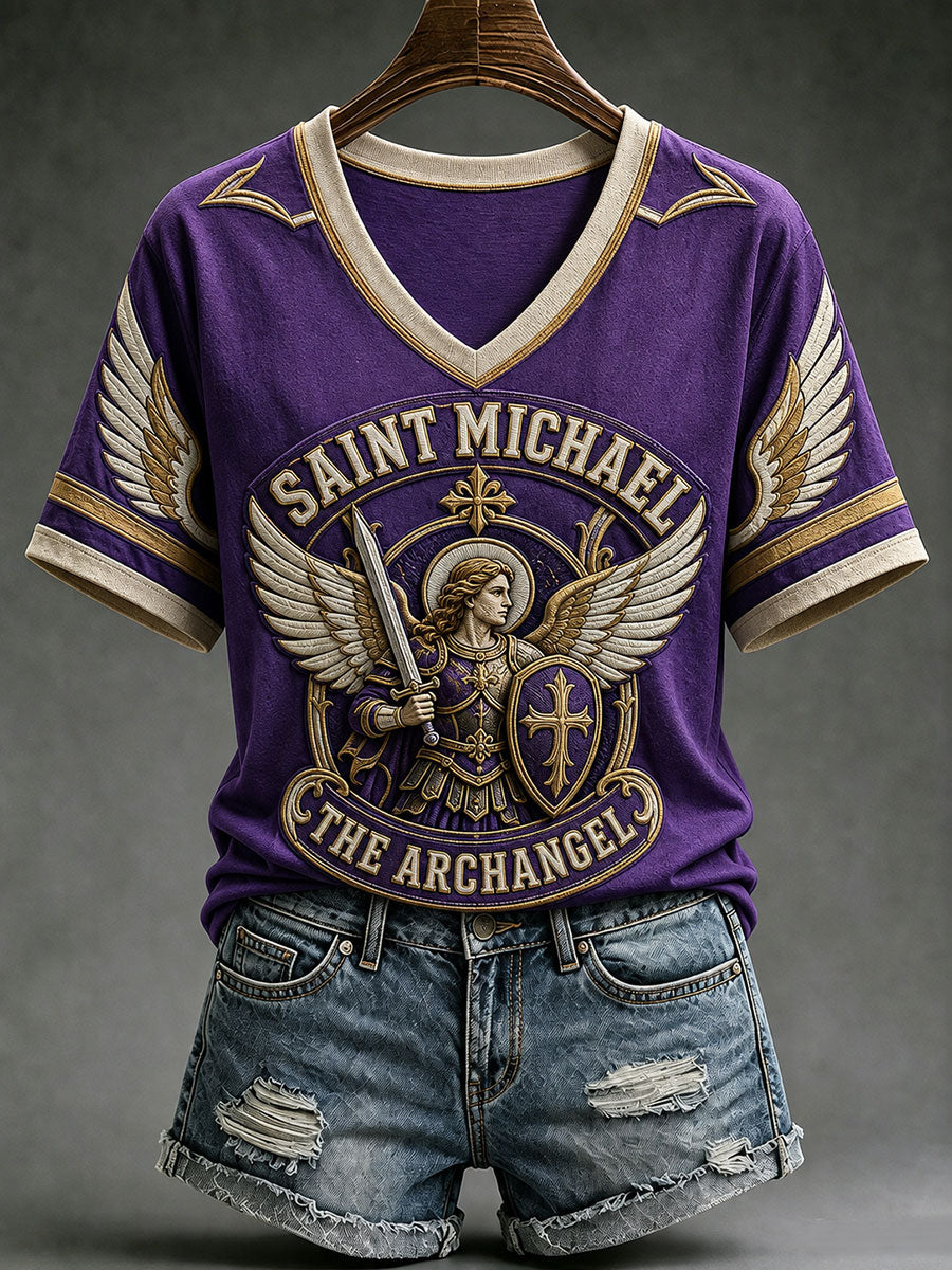 Women's Saint Michael The Archange Short-sleeved T-shirt