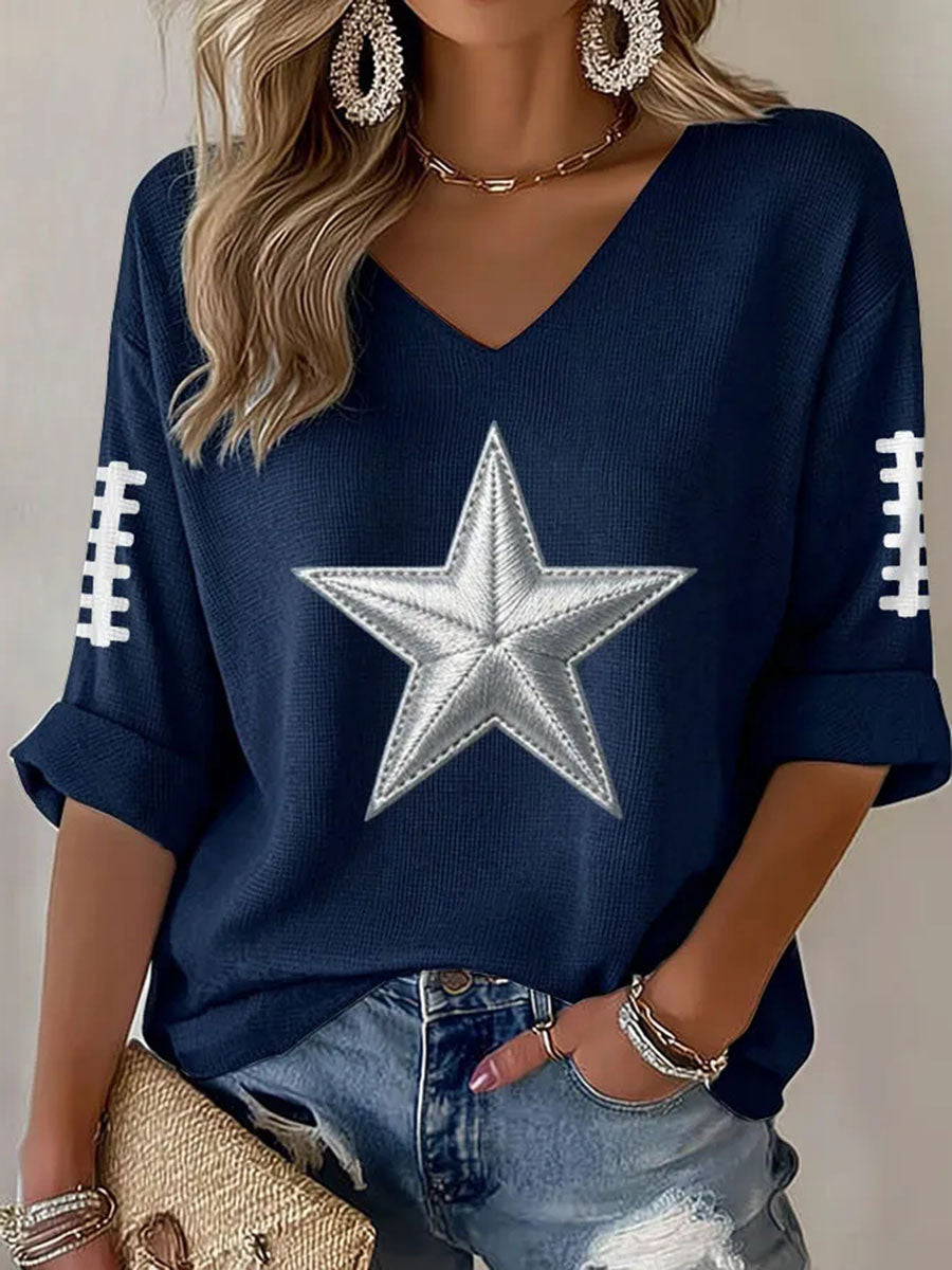 Women's Football Waffle T-shirt