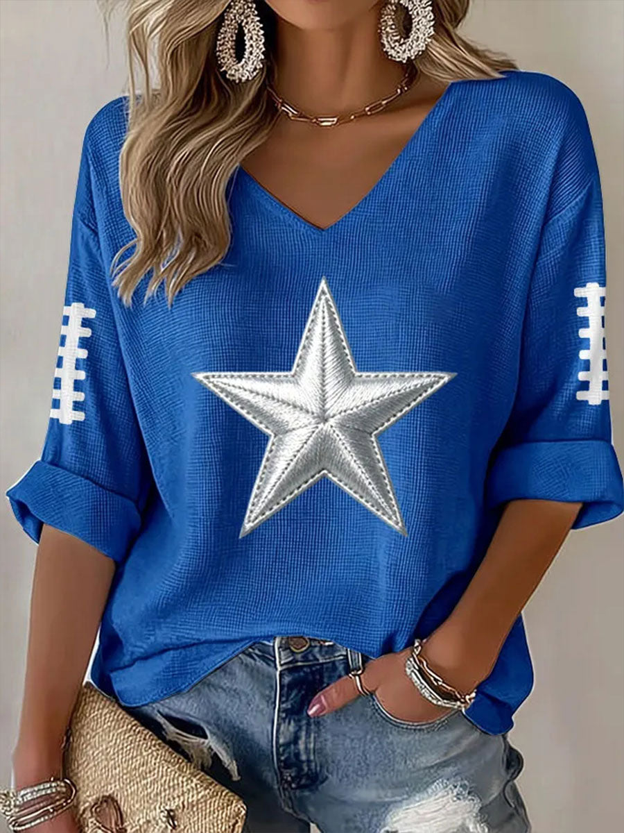 Women's Football Waffle T-shirt