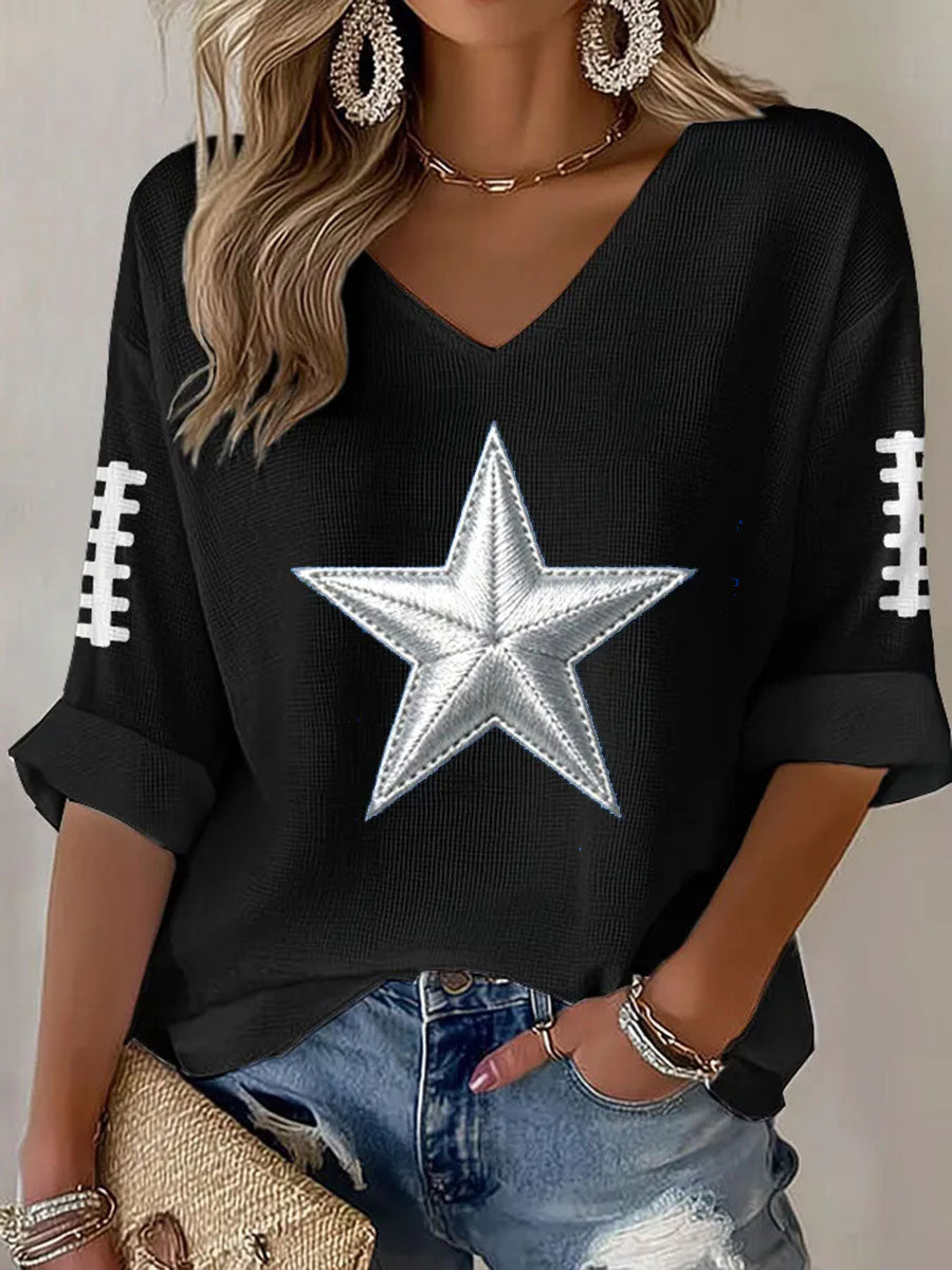 Women's Football Waffle T-shirt