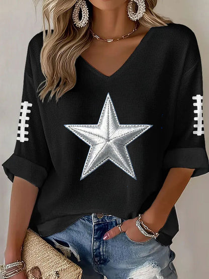 Women's Football Waffle T-shirt