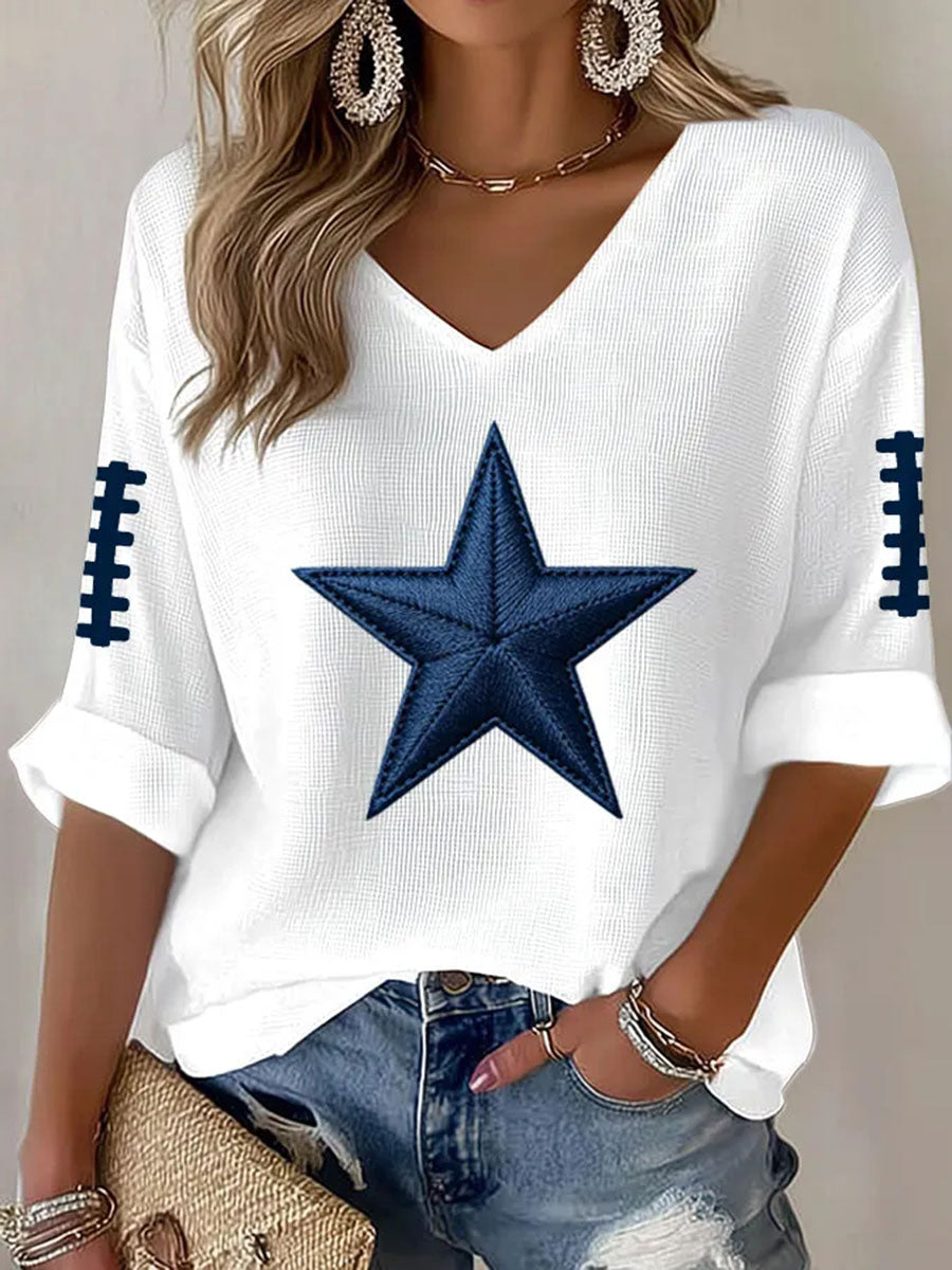 Women's Football Waffle T-shirt
