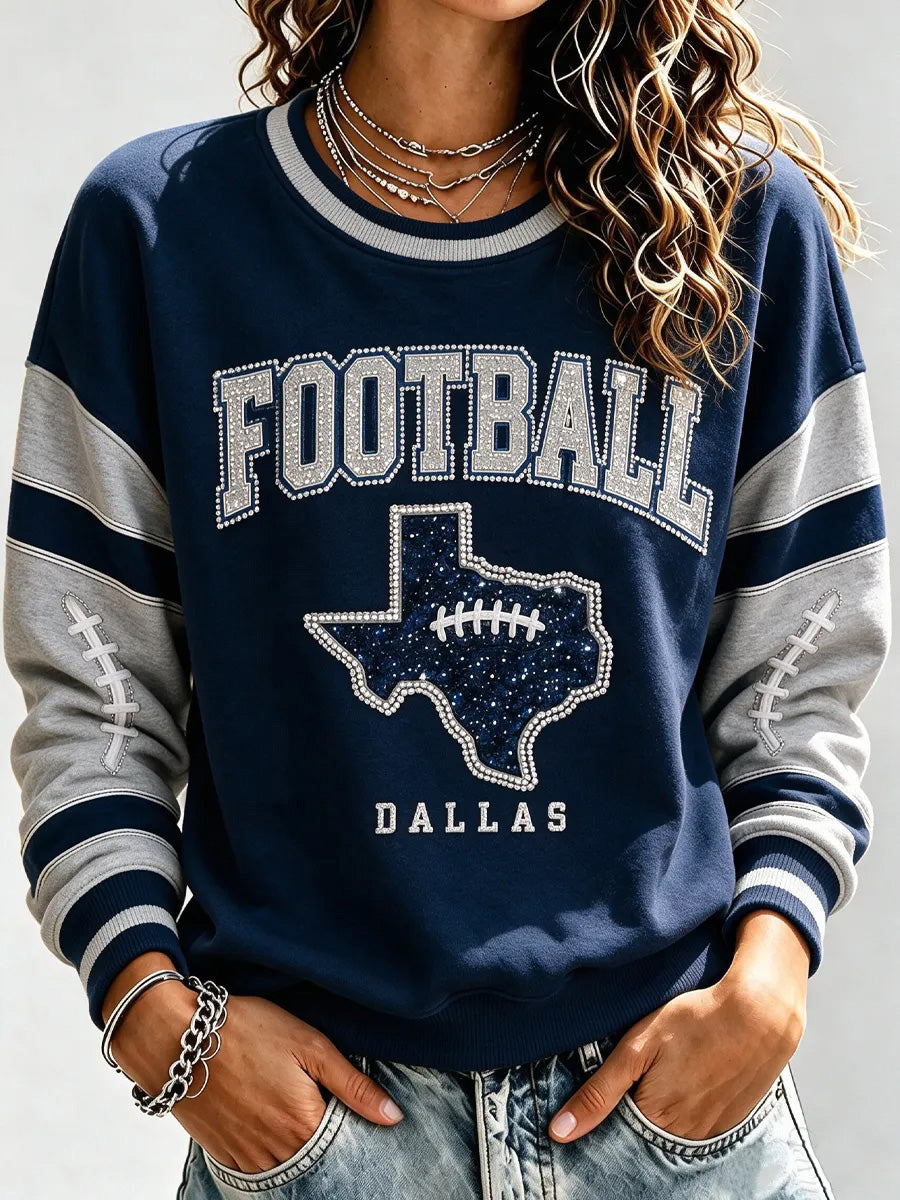 Women's Football Gameday Gift For Football Fans Casual Sweatshirt