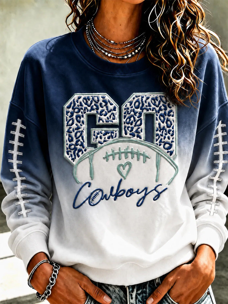 Women's Football Gameday Gift For Football Fans Casual Sweatshirt
