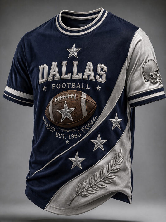 Men’s Rugby Dallas Printed Casual T-Shirt