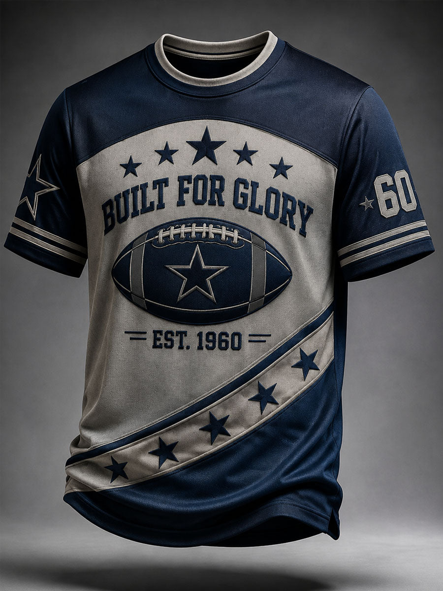 Men’s Rugby Dallas Printed Casual T-Shirt