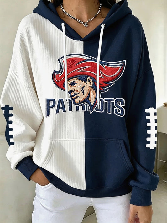Women's Football Print Hoodie