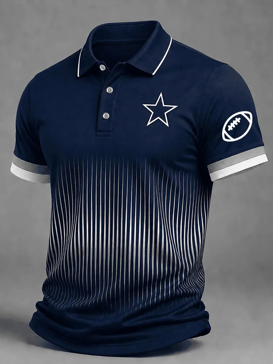Men's Football Gameday Gift For Football Fans Casual Polo