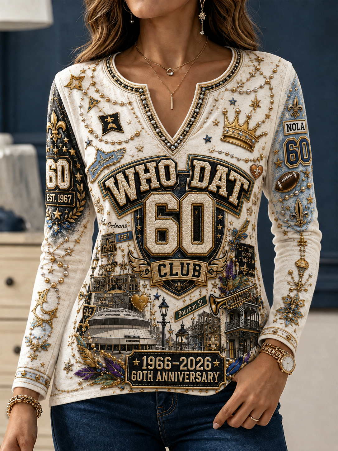 Women's New Orleans Saints Long Sleeve T-Shirt
