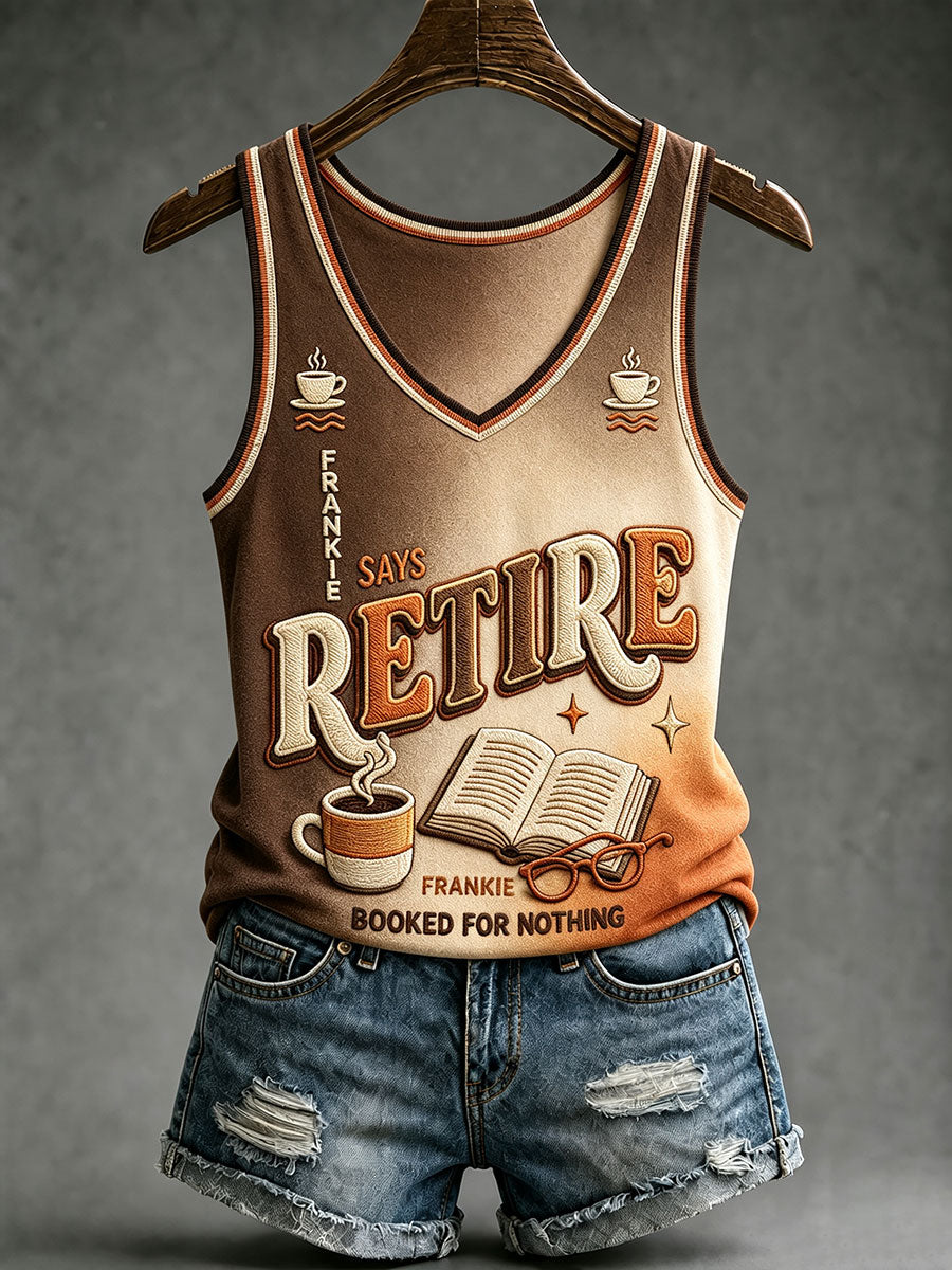Women's "Frankie says retire" vests
