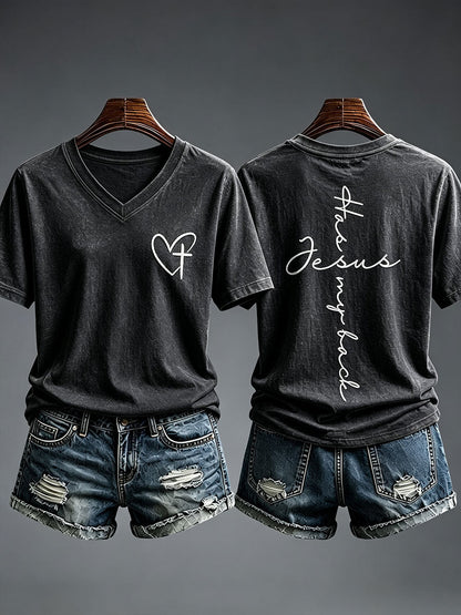 Women's Jesus Has My Back T-shirt