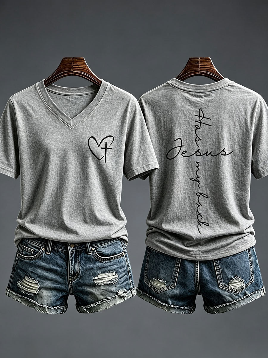 Women's Jesus Has My Back T-shirt
