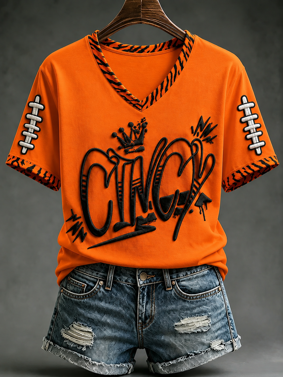 Women's Football Short-sleeved T-shirt
