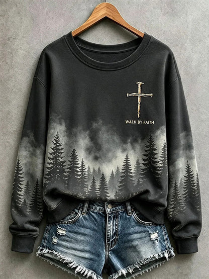 Women's "Walk By Faith" Faith Regular Sweatshirt
