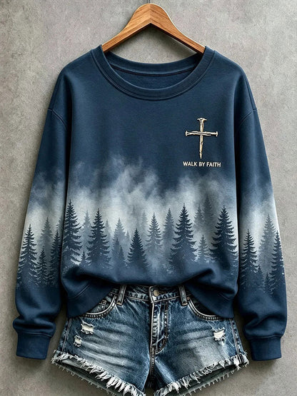 Women's "Walk By Faith" Faith Regular Sweatshirt
