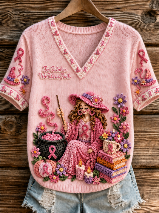 Women's in october we wear pink T-shirt