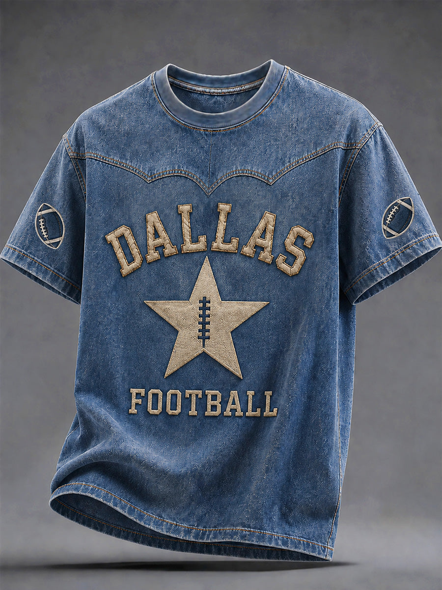 Men's Football Gameday Gift For Football Fans Casual Tee