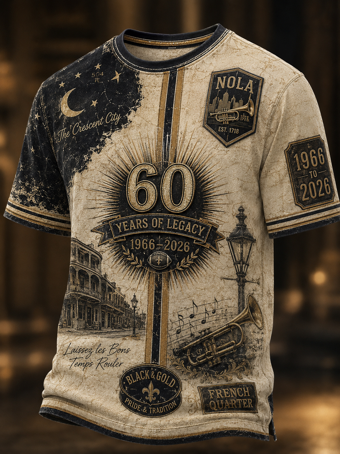 Men's New Orleans Saints Short Sleeves T-Shirt