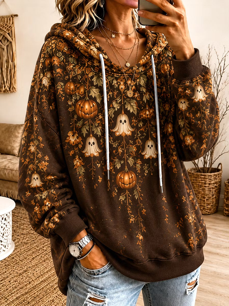Women's Halloween Print Casual Regular Sweatshirt