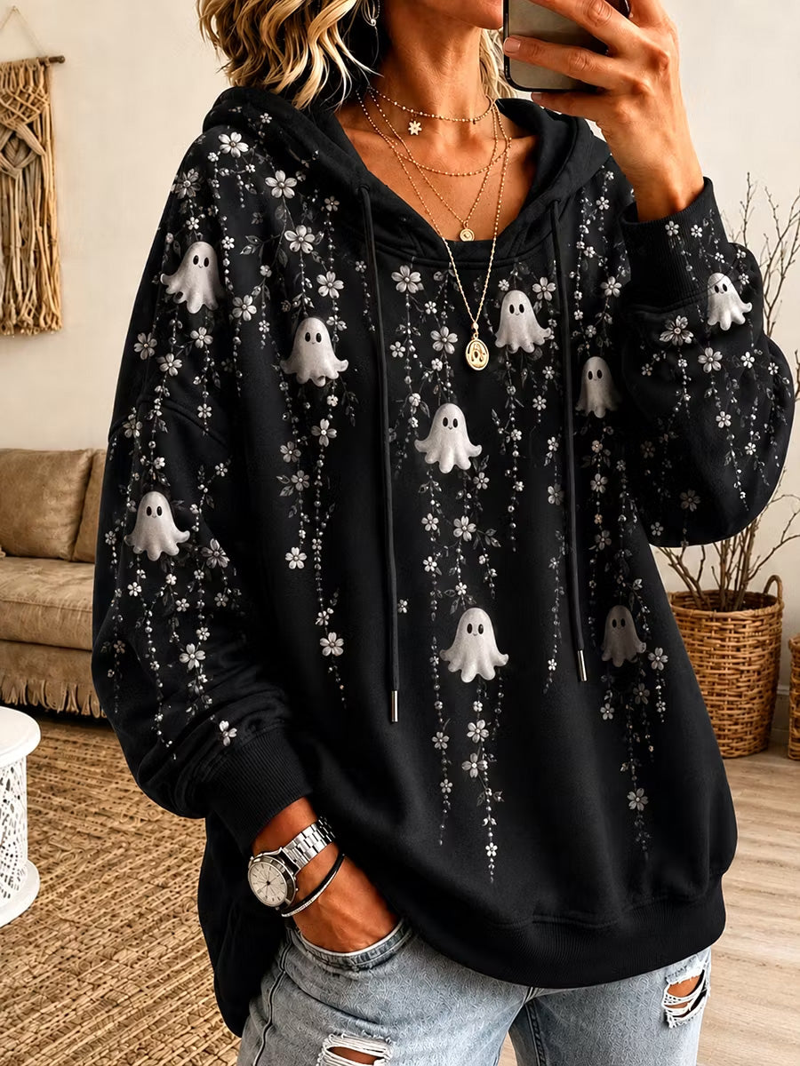 Women's Halloween Print Casual Regular Sweatshirt