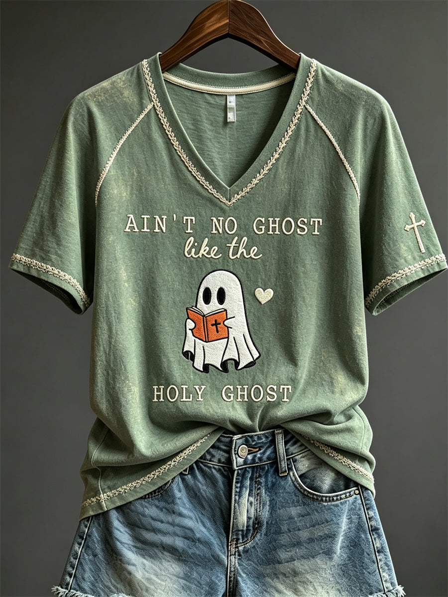 Women's Ain't No Ghost Like the Holy Ghost Print short-sleeved T-shirt