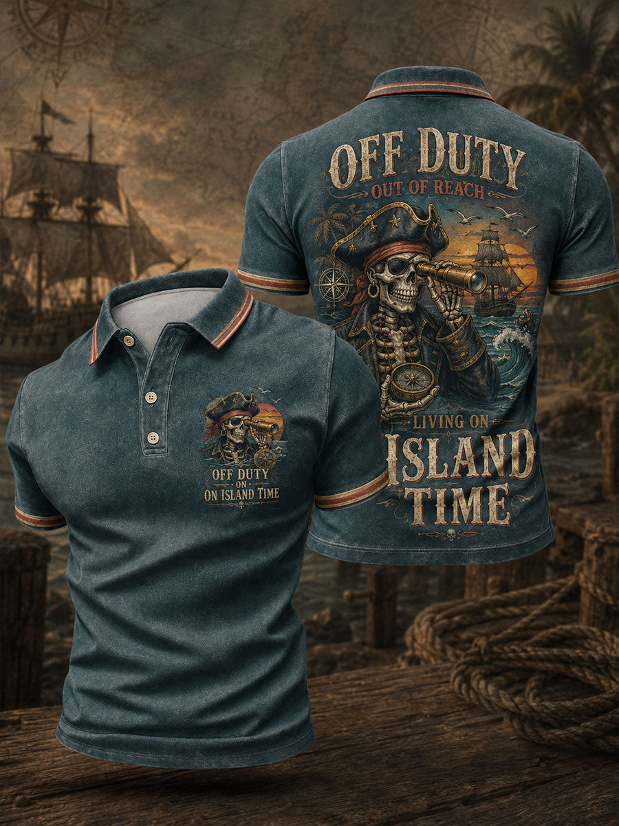 Men's "OFF DUTY OUT OF REACH LIVING ON ISLAND TIME" Tops