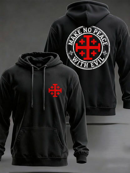 Men's Make No Peace With Evil Graphic Hoodie