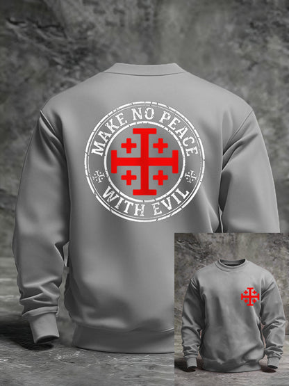 Men's Make No Peace With Evil Casual Sweatshirt