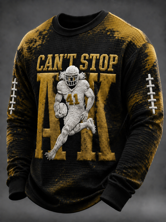 Men's Football Waffle Sweatshirt