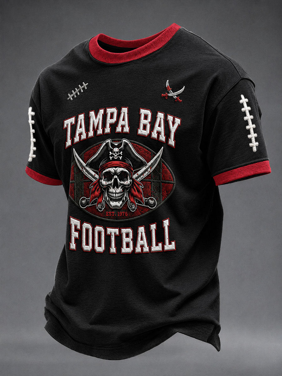 Men's Football Print  T-shirt