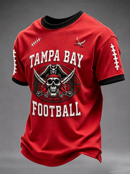 Men's Football Print  T-shirt