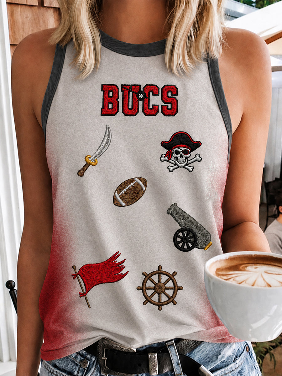 Women's Football Fan Print Vest Top