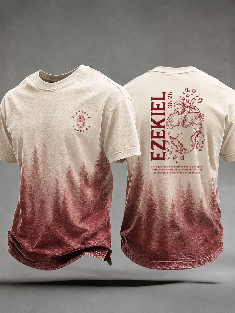 Men's 'Ezekiel 36:26 — Stone Hearts Made Alive' Faith T-shirt