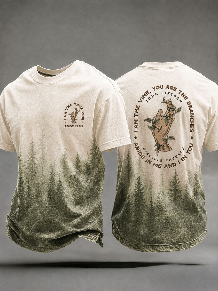Men's John 15:5 Christ Faith T-shirt