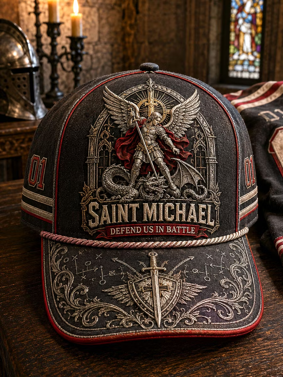 Unisex Retro Saint Michael the Archangel Hat