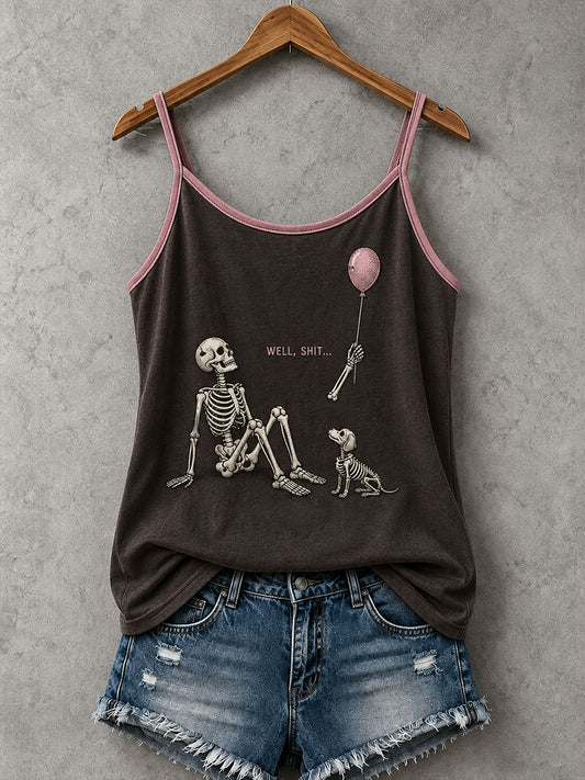 Women's Well Shit Skull Tank Top