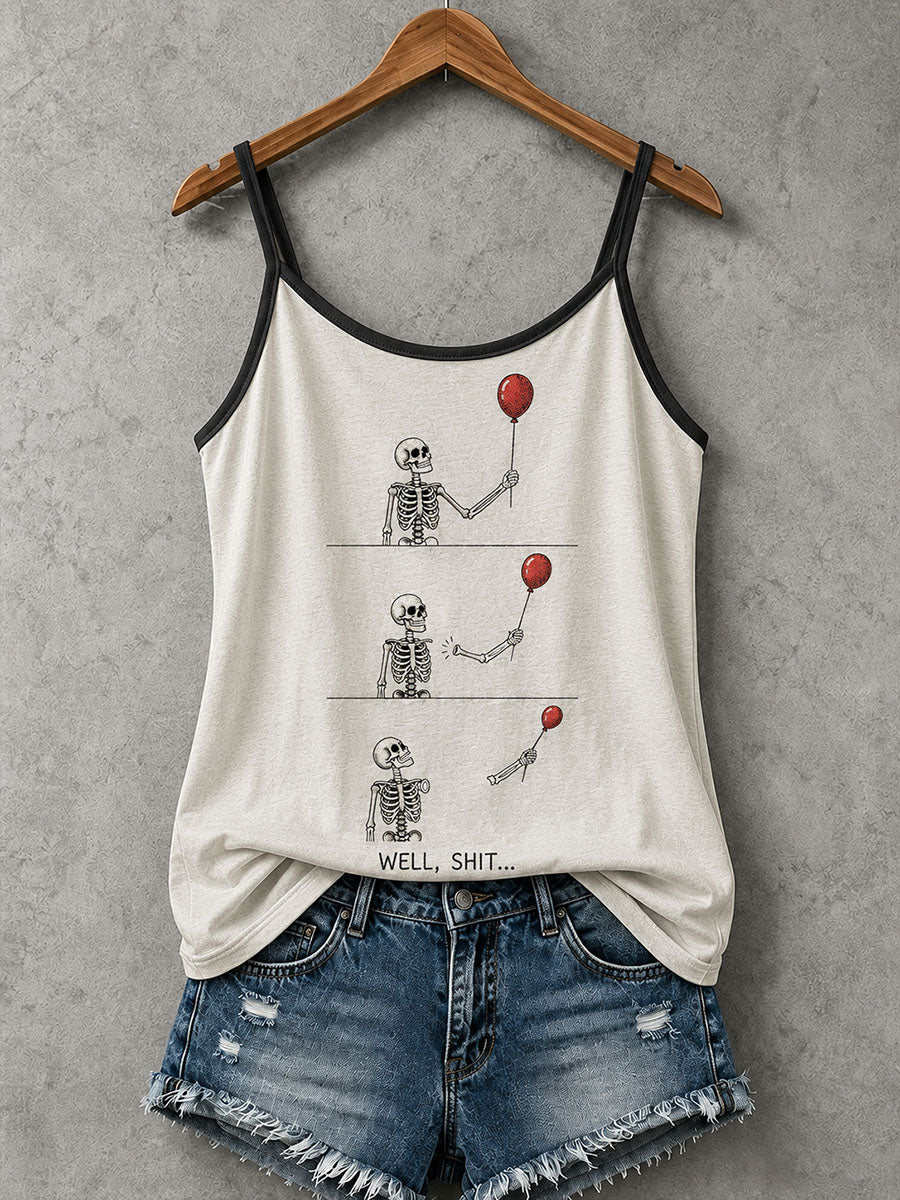 Women's Well Shit Skull Tank Top