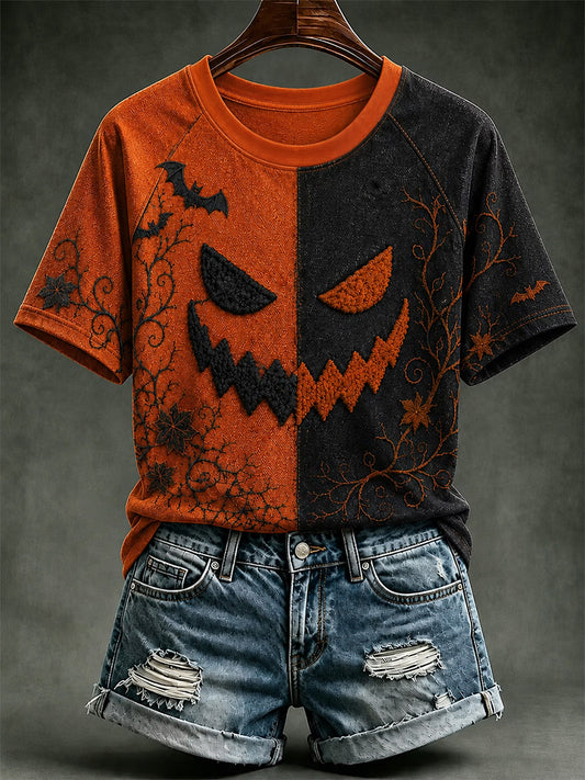 Women's Funny Halloween Print Tee