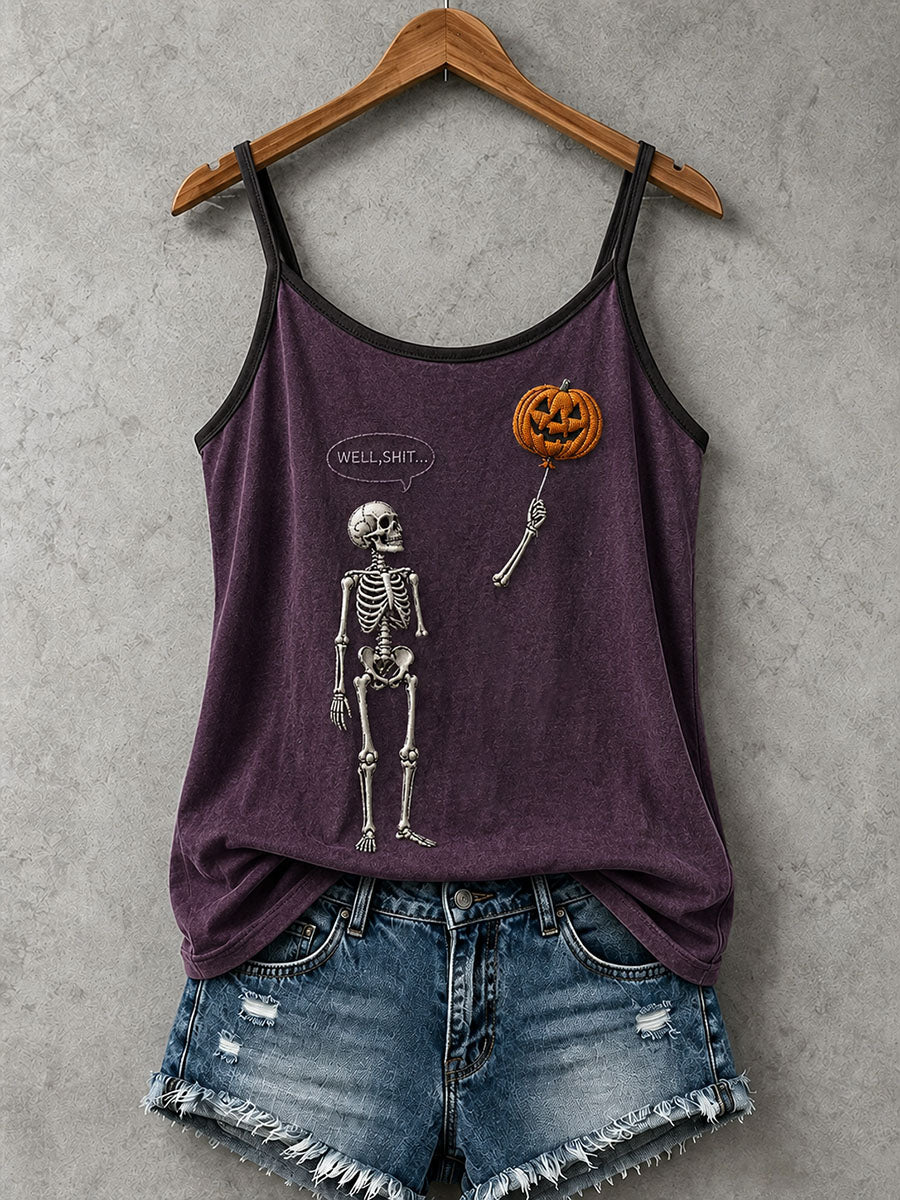 Women's Well Shit Skull Tank Top