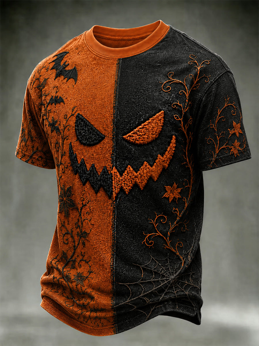 Men's Funny Halloween Print Tee