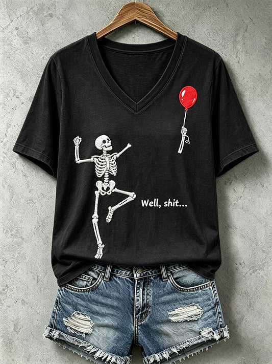Women's Funny Skull T-Shirt