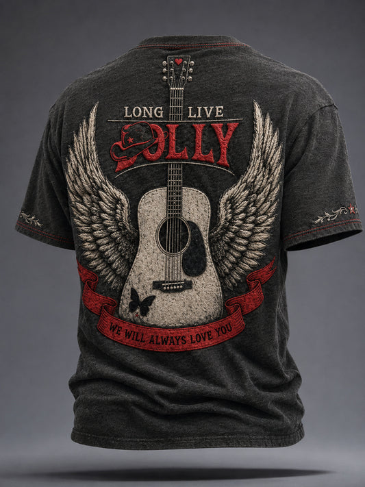 Unisex Rip Country Music Lover Queen of Country Printed T-shirt