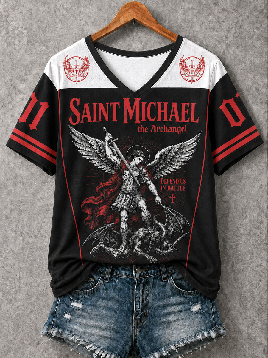 Women's Saint Michael Short-sleeved T-shirt
